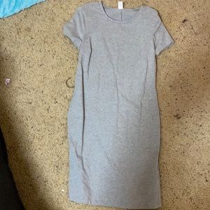 Gray tshirt dress